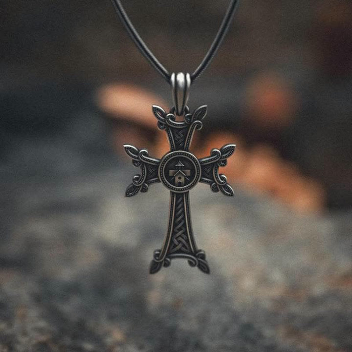 Christianartworkshop Orthodox Church Celtic Knot Armenian Cross Pendant Necklace