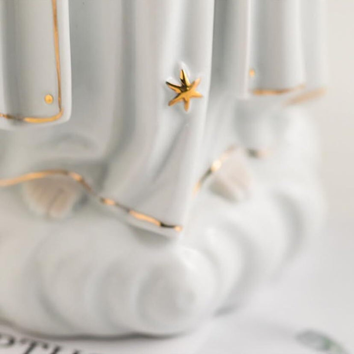 Christianartworkshop Classic Our Lady of Fatima Statue Sacred Home Ornament for Prayer Corners
