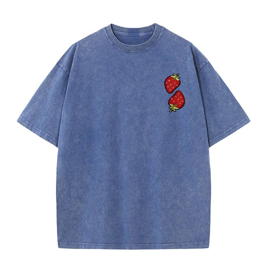 Christianartworkshop Fruit Of The Spirit Double Sided Unisex Washed T-shirt