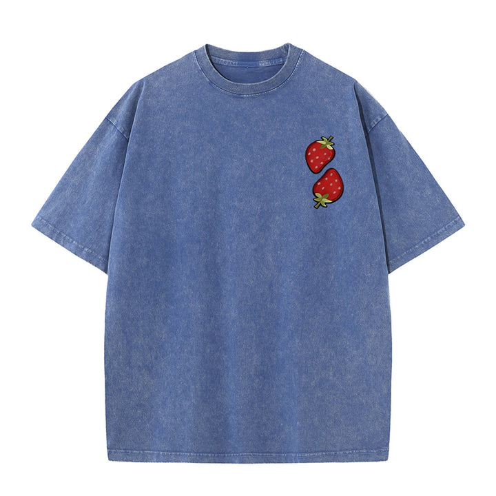 Christianartworkshop Fruit Of The Spirit Double Sided Unisex Washed T-shirt