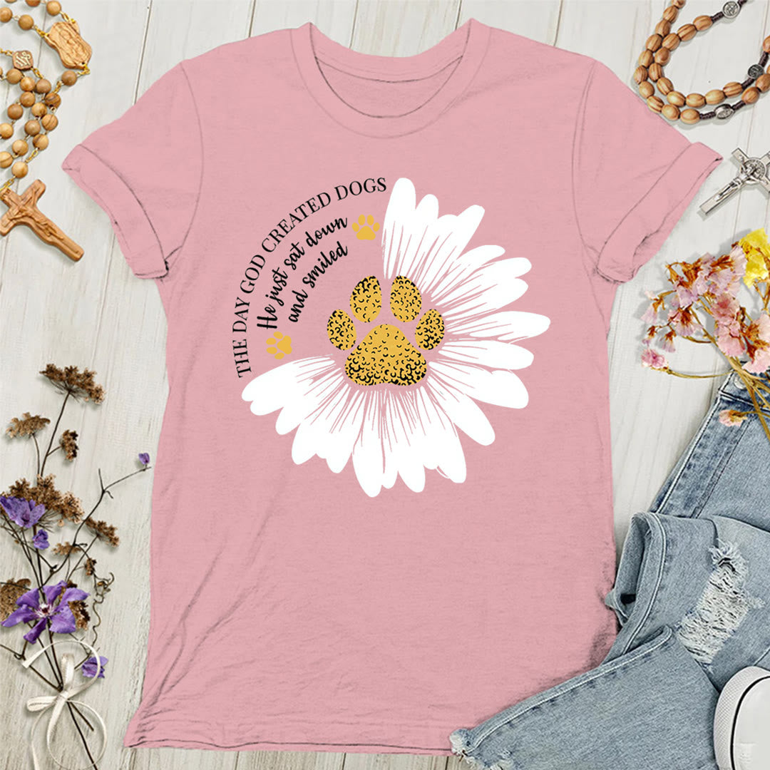 Christianartworkshop The Day God Made Dogs Women's T-shirt