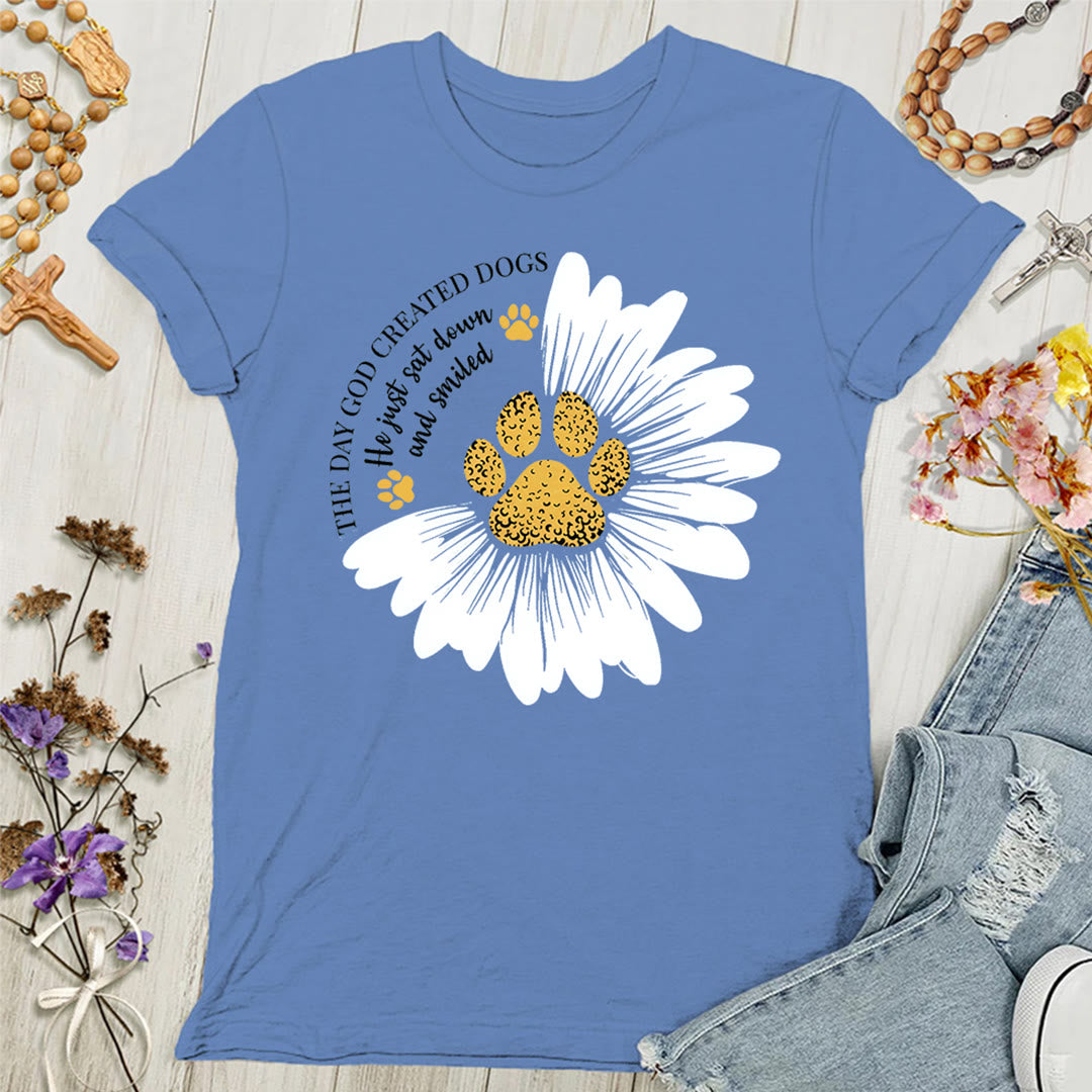 Christianartworkshop The Day God Made Dogs Women's T-shirt