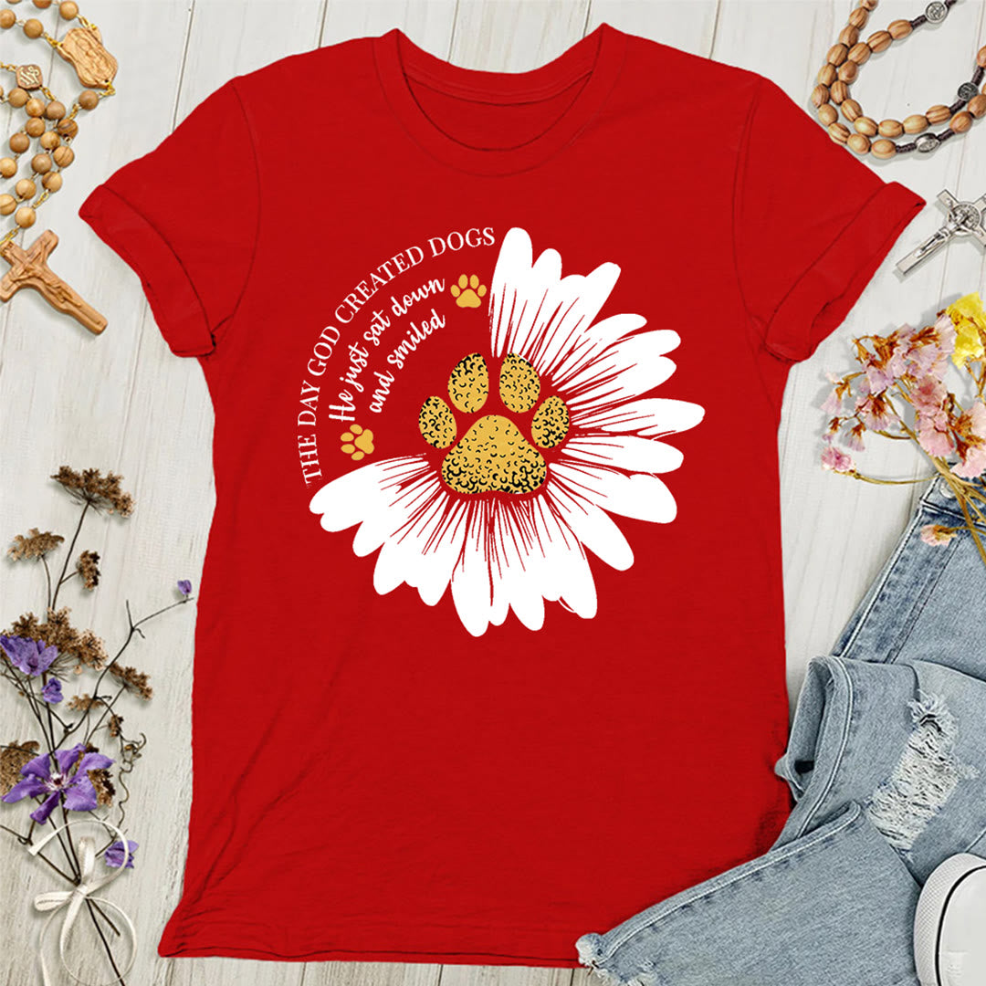 Christianartworkshop The Day God Made Dogs Women's T-shirt