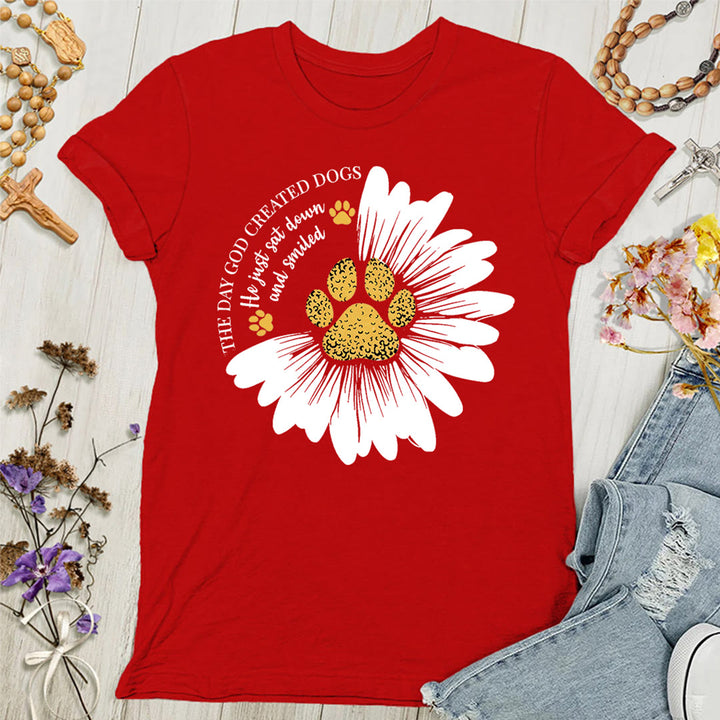 Christianartworkshop The Day God Made Dogs Women's T-shirt
