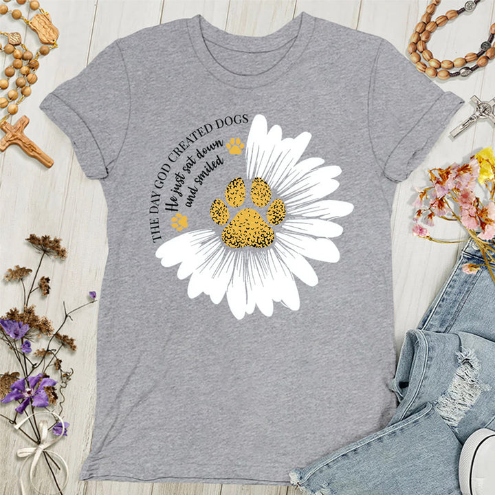 Christianartworkshop The Day God Made Dogs Women's T-shirt