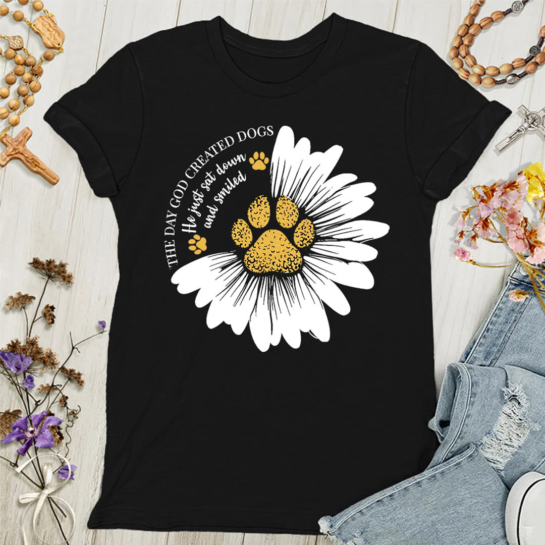 Christianartworkshop The Day God Made Dogs Women's T-shirt