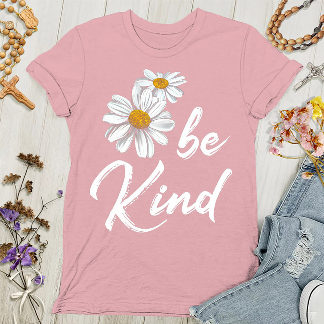 Christianartworkshop Be Kind Daisy Women's T-shirt: Sharing God's Grace with Kindness