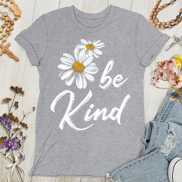 Christianartworkshop Be Kind Daisy Women's T-shirt: Sharing God's Grace with Kindness