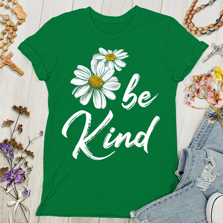 Christianartworkshop Be Kind Daisy Women's T-shirt: Sharing God's Grace with Kindness