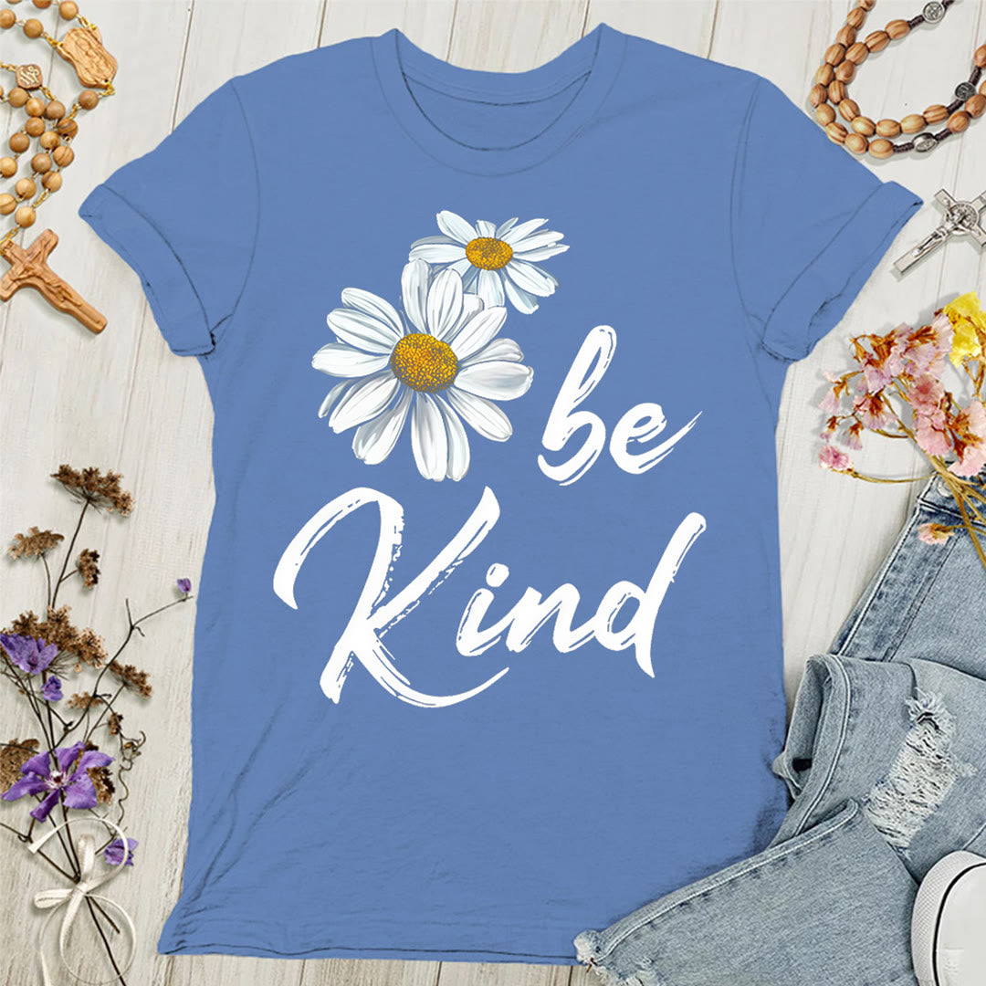 Christianartworkshop Be Kind Daisy Women's T-shirt: Sharing God's Grace with Kindness