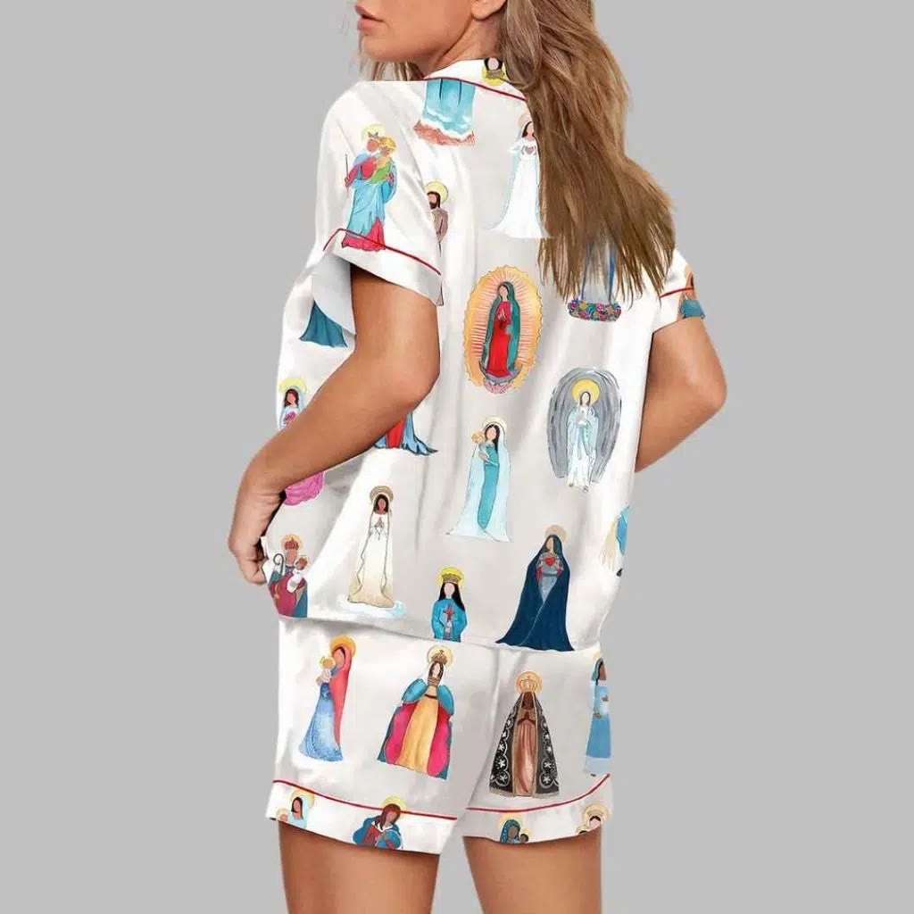 Christianartworkshop Our Lady of Guadalupe Catholic Home Pajama Set: Sleep Wrapped in Sacred Grace - image 1