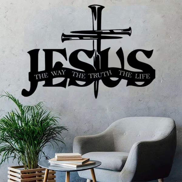 Christianartworkshop Faithful Jesus & Cross Design Wall Hanging Art Home Decoration - image 3