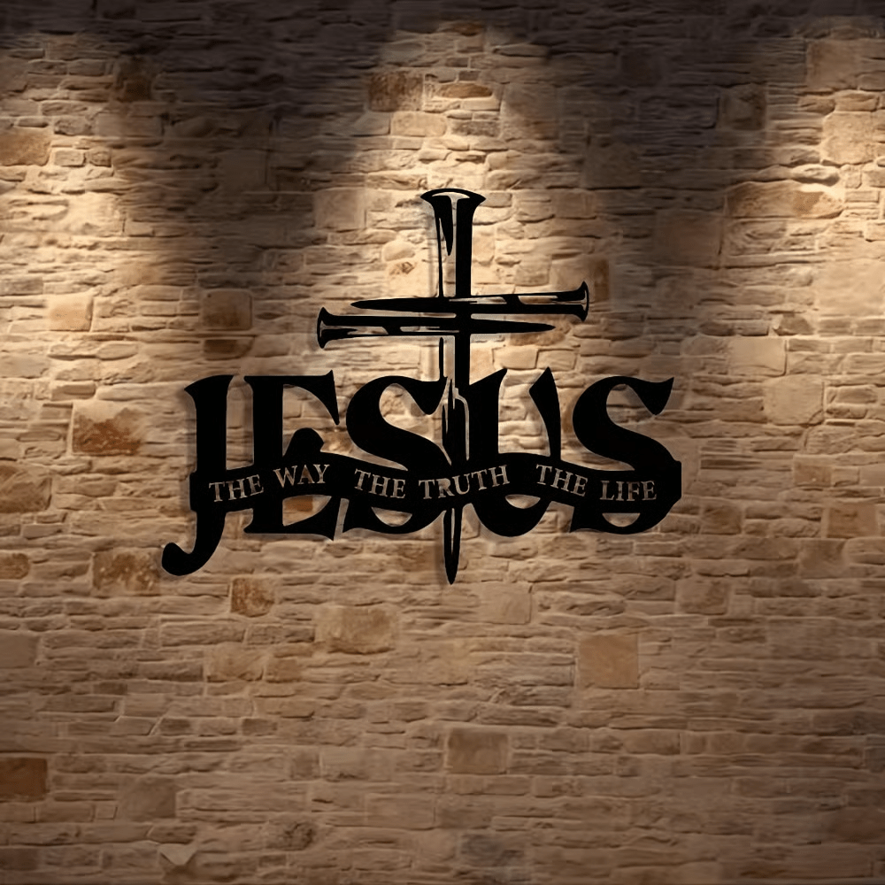 Christianartworkshop Faithful Jesus & Cross Design Wall Hanging Art Home Decoration - image 4