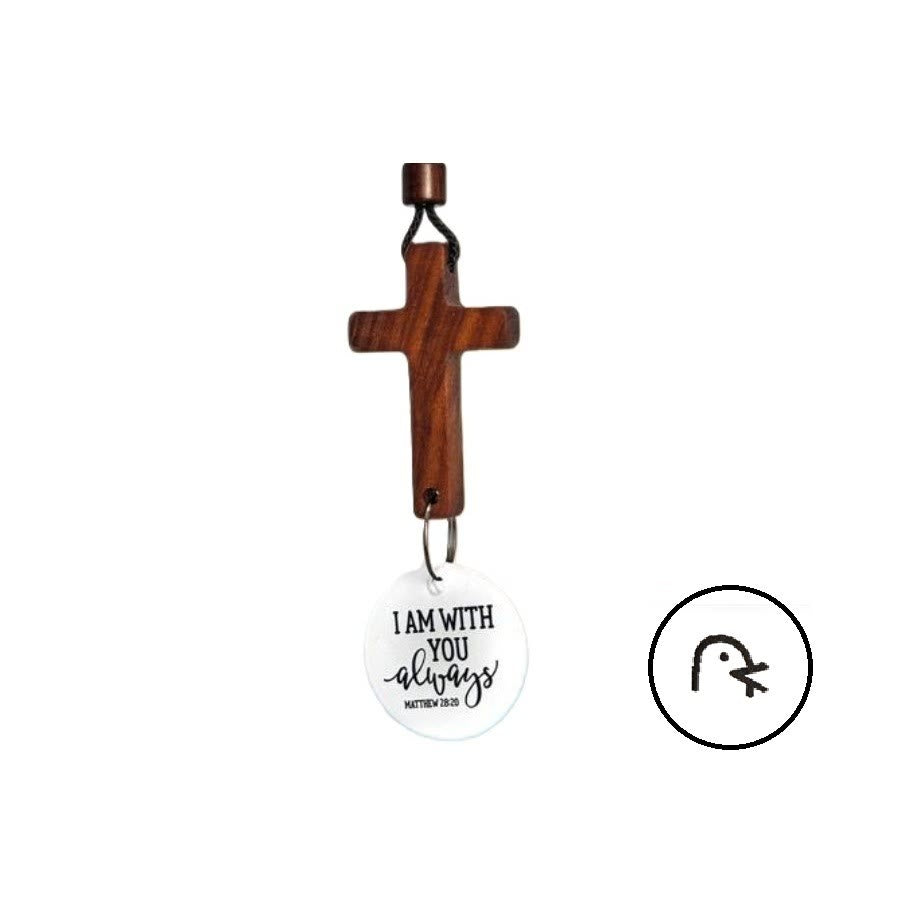 Christianartworkshop Bible Verse Car Hanging Cross Ornament: Scan for a Bible Verse Every Day - image 3