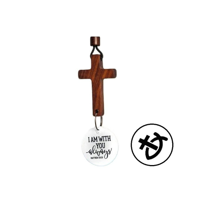 Christianartworkshop Bible Verse Car Hanging Cross Ornament: Scan for a Bible Verse Every Day - C - image 5