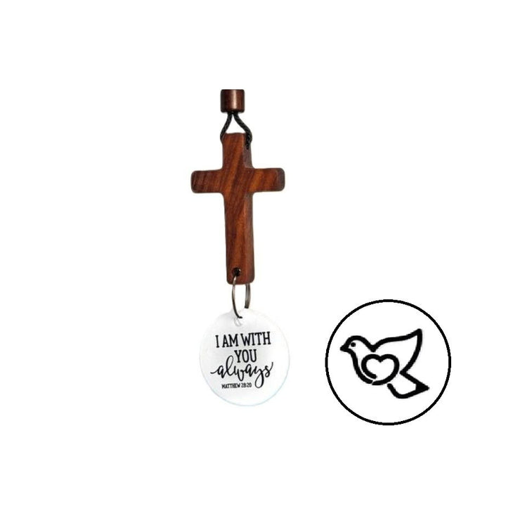 Christianartworkshop Bible Verse Car Hanging Cross Ornament: Scan for a Bible Verse Every Day - E - image 7