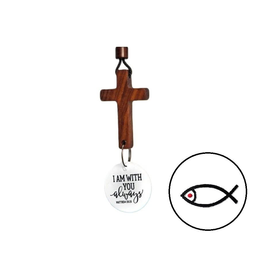 Christianartworkshop Bible Verse Car Hanging Cross Ornament: Scan for a Bible Verse Every Day - D - image 6