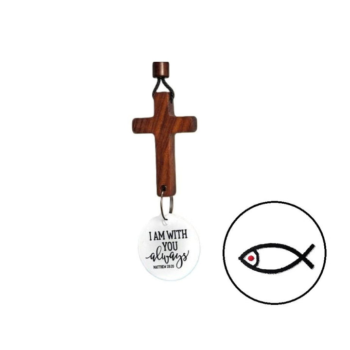Christianartworkshop Bible Verse Car Hanging Cross Ornament: Scan for a Bible Verse Every Day - D - image 6