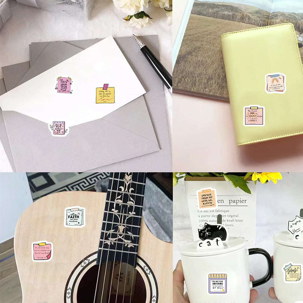 Christianartworkshop Uplifting Bible Note Stickers Roll: Daily Blessings for Journals & Gifts - image 1