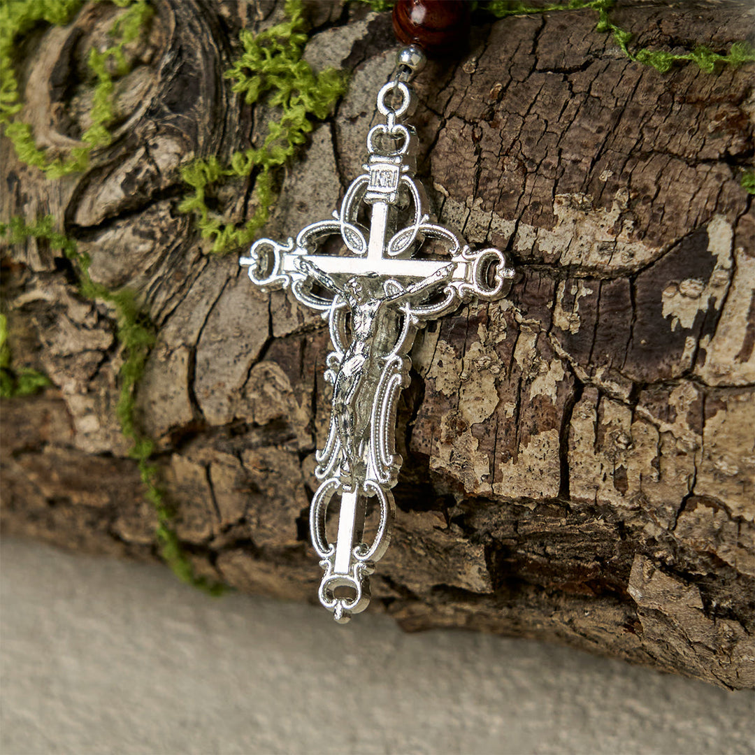 Christianartworkshop Green and Purple Grape Bead Rosary Inspired by Christ the True Vine - image 8