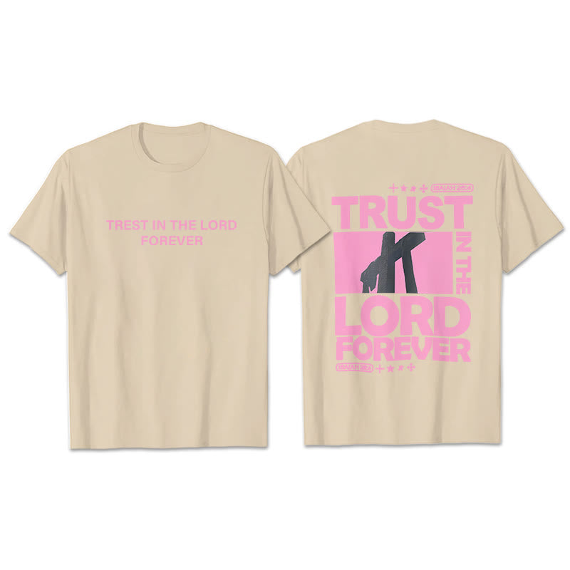Christianartworkshop Trust In The Lord Forever T-Shirt - Beige - 2XL - image 9