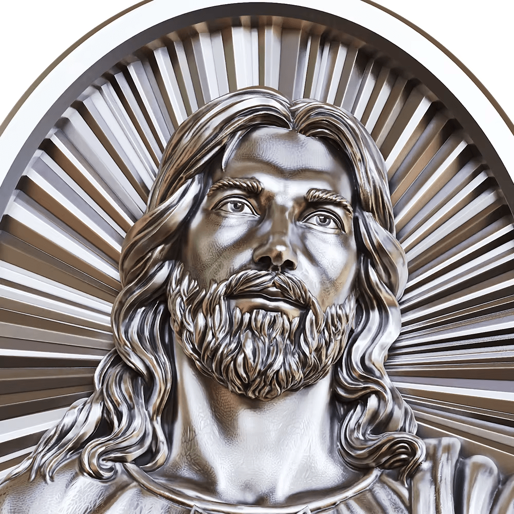 Christianartworkshop Sacred Heart Jesus Ring in 925 Silver: Symbol of Love and Sacrifice - image 3