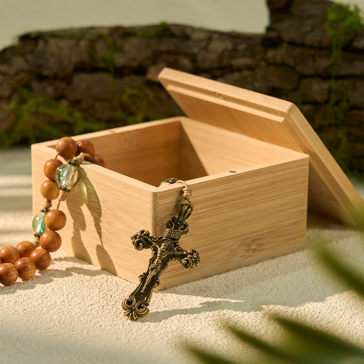 Christianartworkshop Sacred Rosary Wood Gift Box - Sacred Rosary Wood Gift Box CAD$18 - image 0