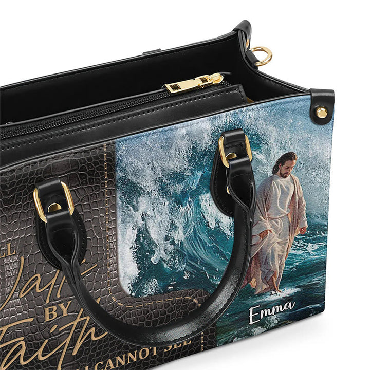Christianartworkshop Spiritual Faith Handbag with Jesus Art: Carry Divine Inspiration - image 3