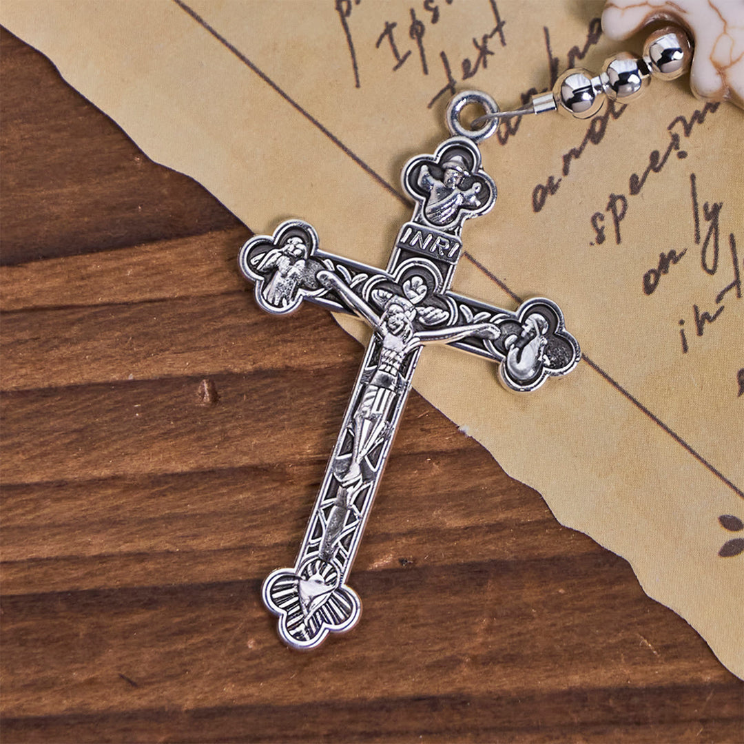 Christianartworkshop Blessed Dolphin Rosary with Turquoise Bead and Miraculous Medal: Ocean of Faith - image 7