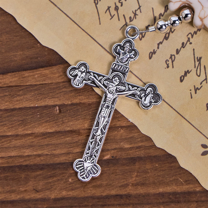 Christianartworkshop Blessed Dolphin Rosary with Turquoise Bead and Miraculous Medal: Ocean of Faith - image 7