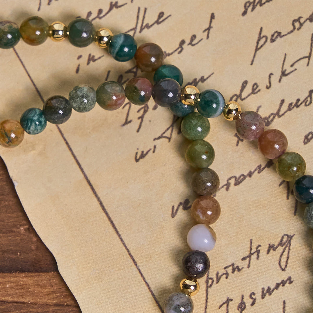 Christianartworkshop Handmade Earth Tone Rosary Bracelets with Cross & St. Benedict Charm - image 8