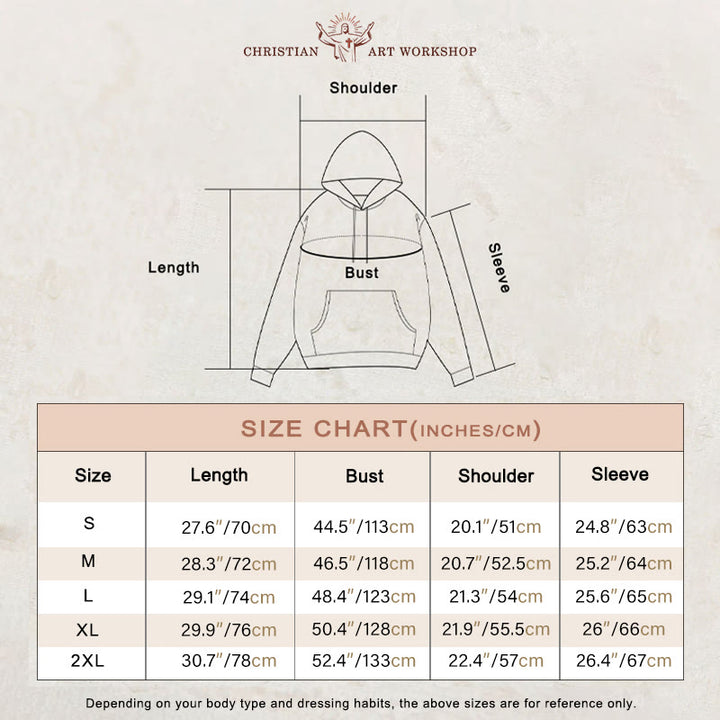 Christianartworkshop Holy Ghost Whimsical Ghost Art Fleece Lined Polyester Hoodie - image 1