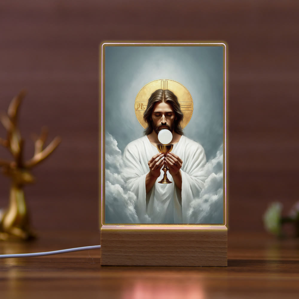 Christianartworkshop Religious Jesus Icon Healing Scene Night Light: Art & Natural Beauty - I - image 8