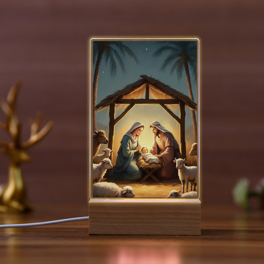 Christianartworkshop Religious Jesus Daily Affection Night Light: Warm Glow & Loving Message - B - image 1