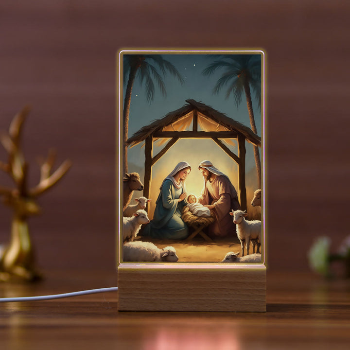 Christianartworkshop Religious Jesus Daily Affection Night Light: Warm Glow & Loving Message - B - image 1
