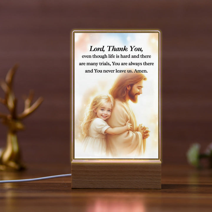 Christianartworkshop Religious Jesus Daily Affection Night Light: Warm Glow & Loving Message - D - image 3