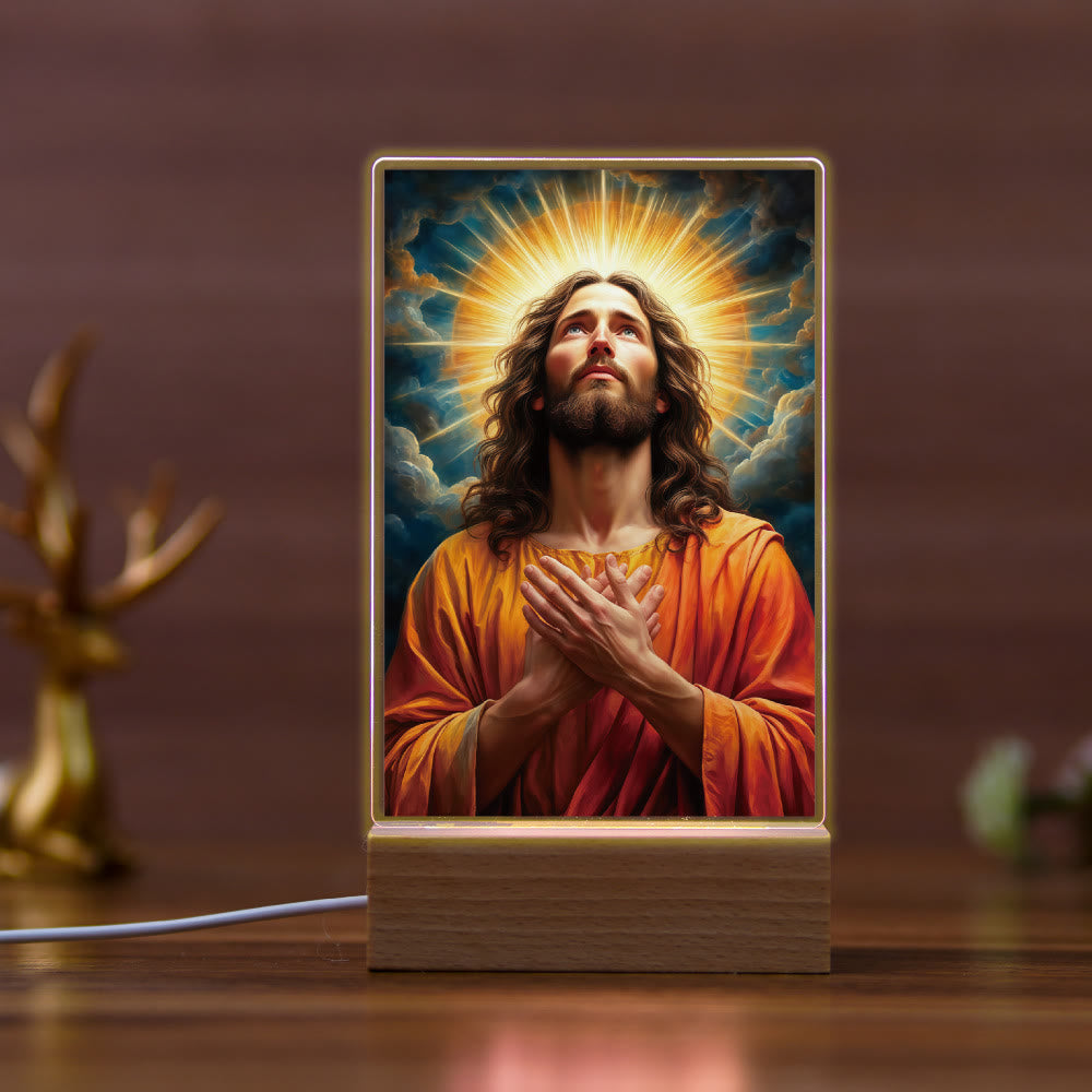Christianartworkshop Religious Jesus Daily Affection Night Light: Warm Glow & Loving Message - E - image 4