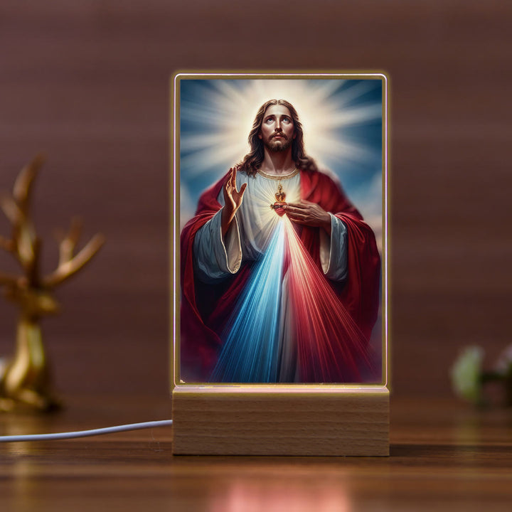 Christianartworkshop Religious Jesus Daily Affection Night Light: Warm Glow & Loving Message - G - image 6