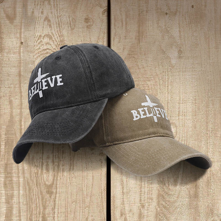 Christianartworkshop Believe in the Cross Baseball Cap: Faith Over Doubt - image 7