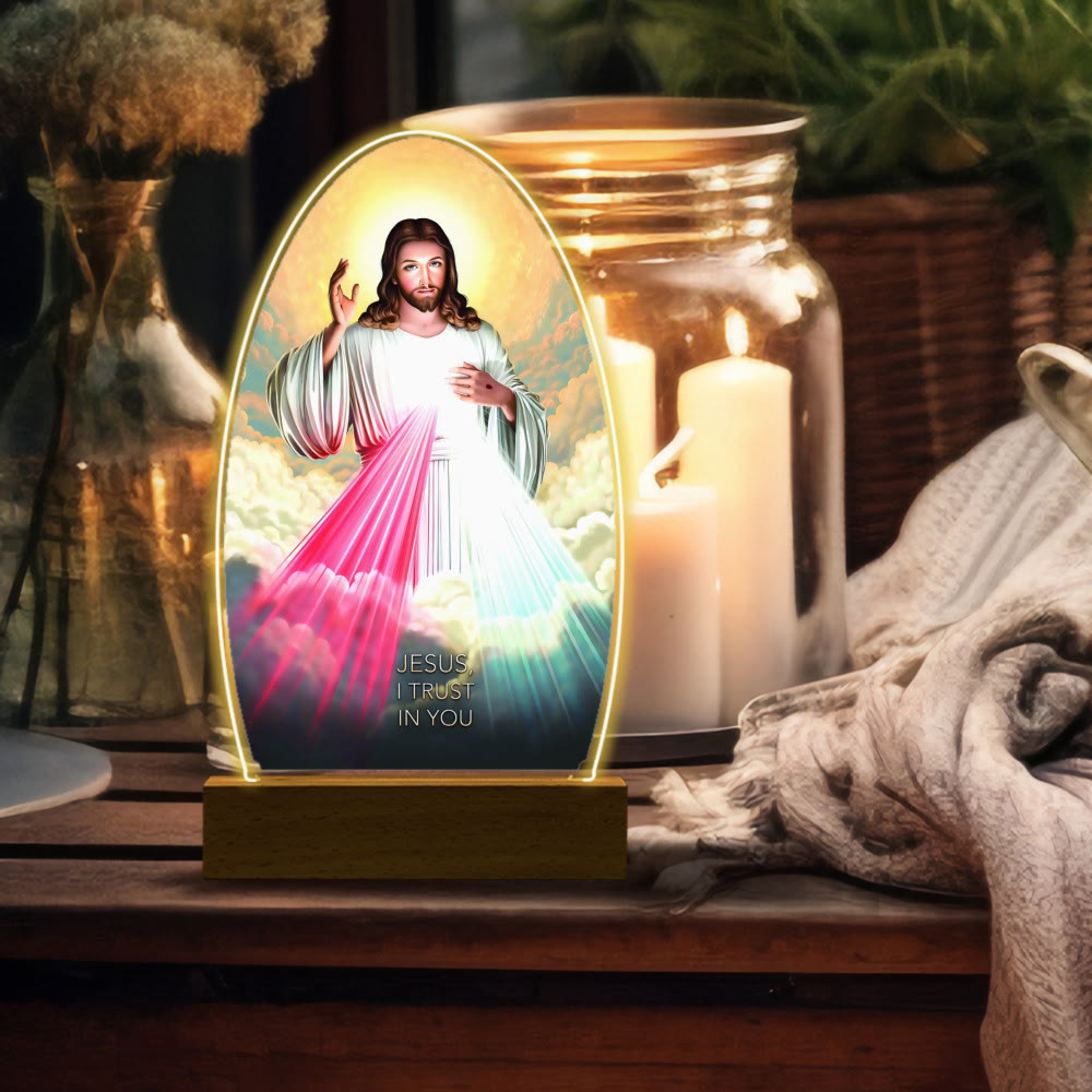 Christianartworkshop Daily Blessing Oval Holy Scenes Night Light: Glowing Halo & Holy Icons - O - image 22
