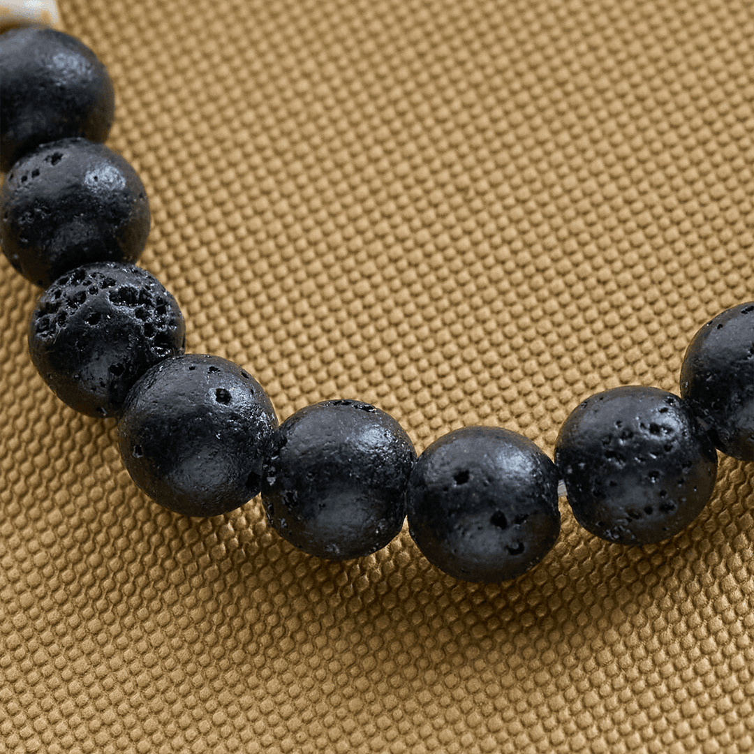 Christianartworkshop Waves of Grace Shark Guardian Cross Bracelet with Natural Volcanic Agate Stones - image 24