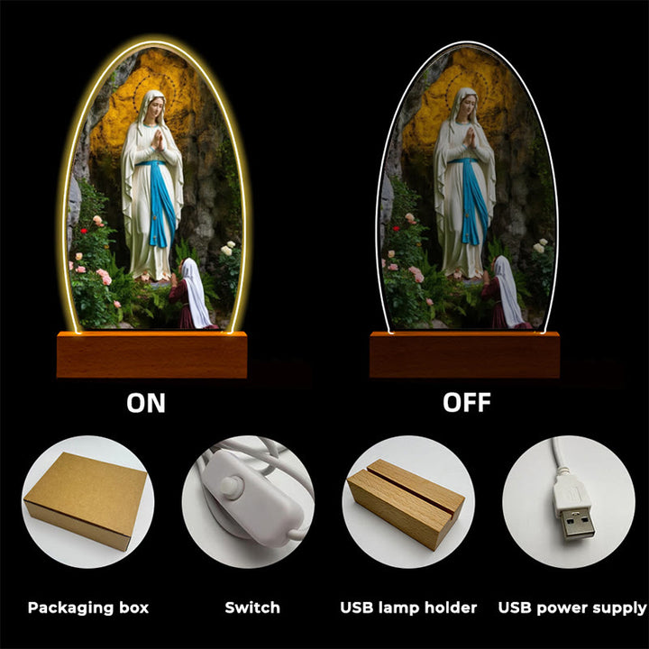 Christianartworkshop Blessed Christian Saints Night Light: Evening Companion for Reflection - image 3
