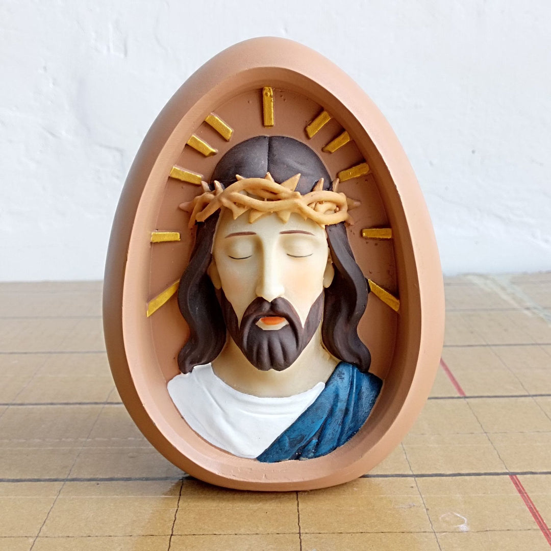 Christianartworkshop Jesus with Crown of Thorns Desktop Decoration: A Home Decor Highlighting Faith - image 2