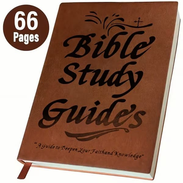 Christianartworkshop 66-Page Bible Study Guide Journal for Daily Devotions and Group Study - image 3