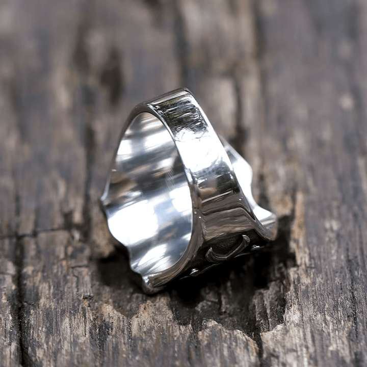 Christianartworkshop Medieval Style Red Cross Shield Ring with Knightly Design and Engraved Details - image 10