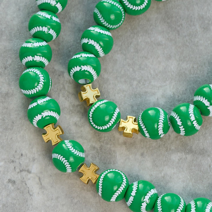 Christianartworkshop Blessed Miniature Baseball Beads Rosary with Golden Holy Chalice & Crucifix: Merge Faith and Sport - image 20
