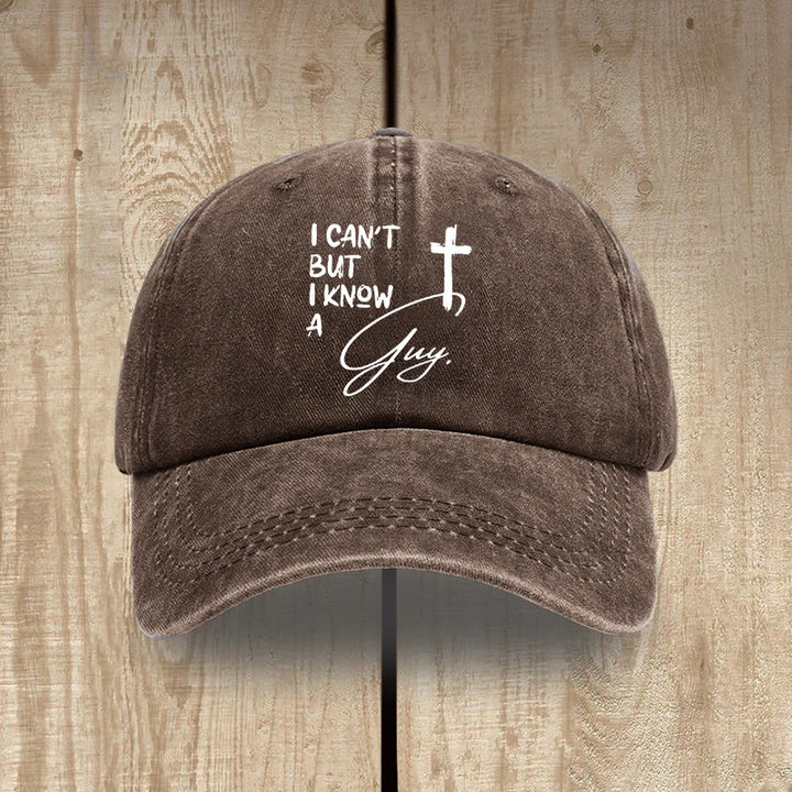 Christianartworkshop I Can't He Can Jesus Cross Everyday Faith Washed Cotton Hat - Coffee - image 11