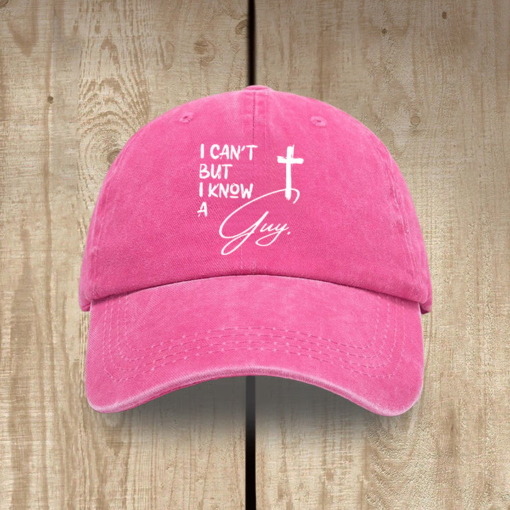 Christianartworkshop I Can't He Can Jesus Cross Everyday Faith Washed Cotton Hat - Rose - image 13