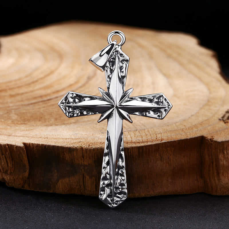 Christianartworkshop Classic Polished Sterling Silver Cross Necklace: A Subtle yet Sacred Emblem of Devotion - 925 Sterling Silver - image 0