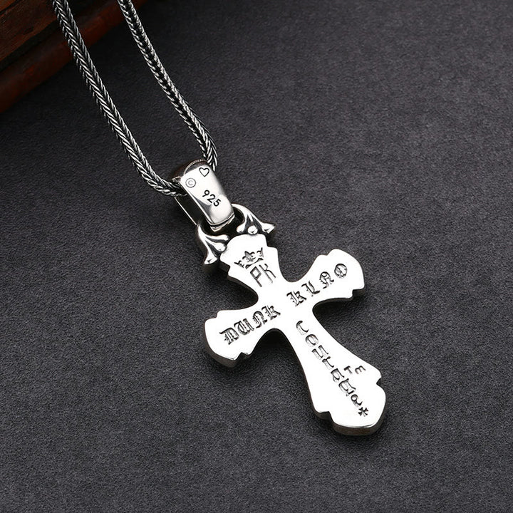 Christianartworkshop Classic Sterling Silver Cross Necklace with Dazzling Stones: A Profound Symbol of Faith - image 3
